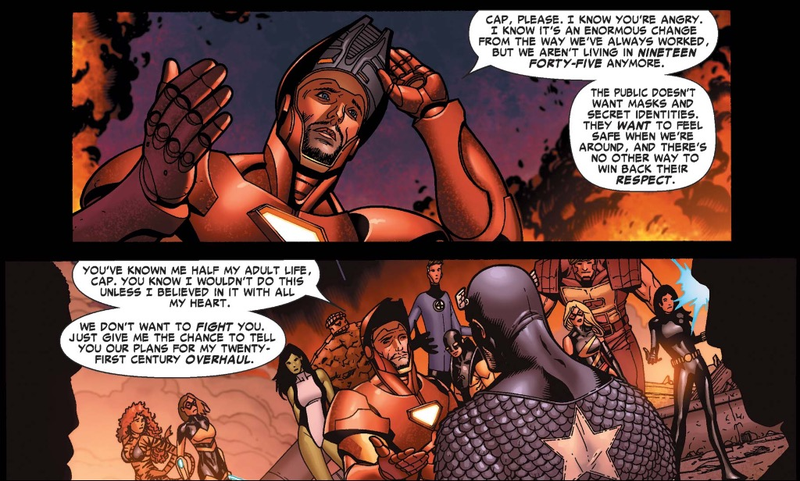 Illustration for article titled With Civil War, Marvel dusted off inane source material for superfights